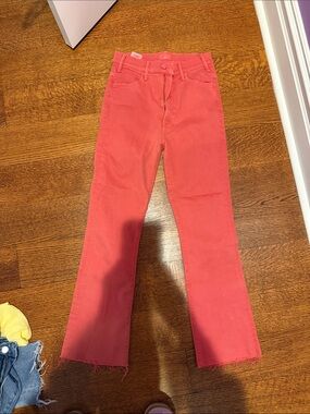 MOTHER the hustler ankle frayed jeans